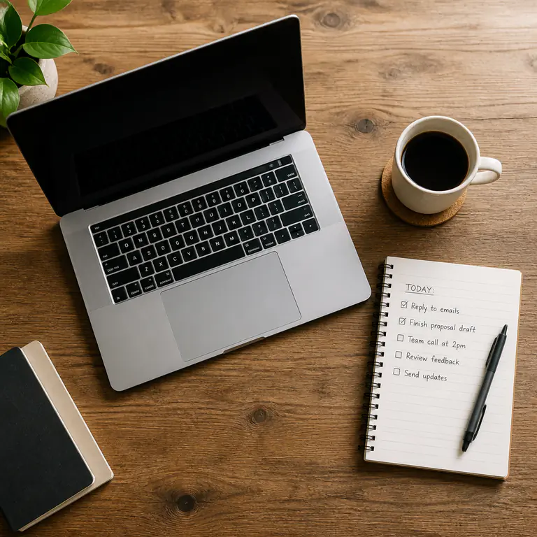 Entrümpelungsfirma in der Nähe finden Recherche nach einer passenden Entrümpelungsfirma am Laptop
