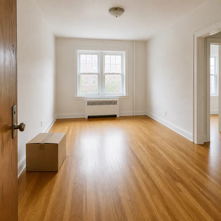 Leere, besenrein geräumte Wohnung nach einer professionellen Wohnungsräumung